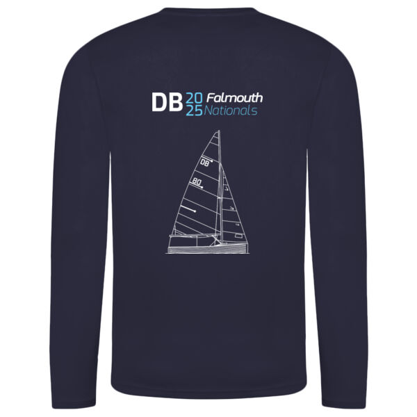 YWDB Nationals Personalised Mens Long Sleeve Polyester T-shirt Dark Colours Thumbnail